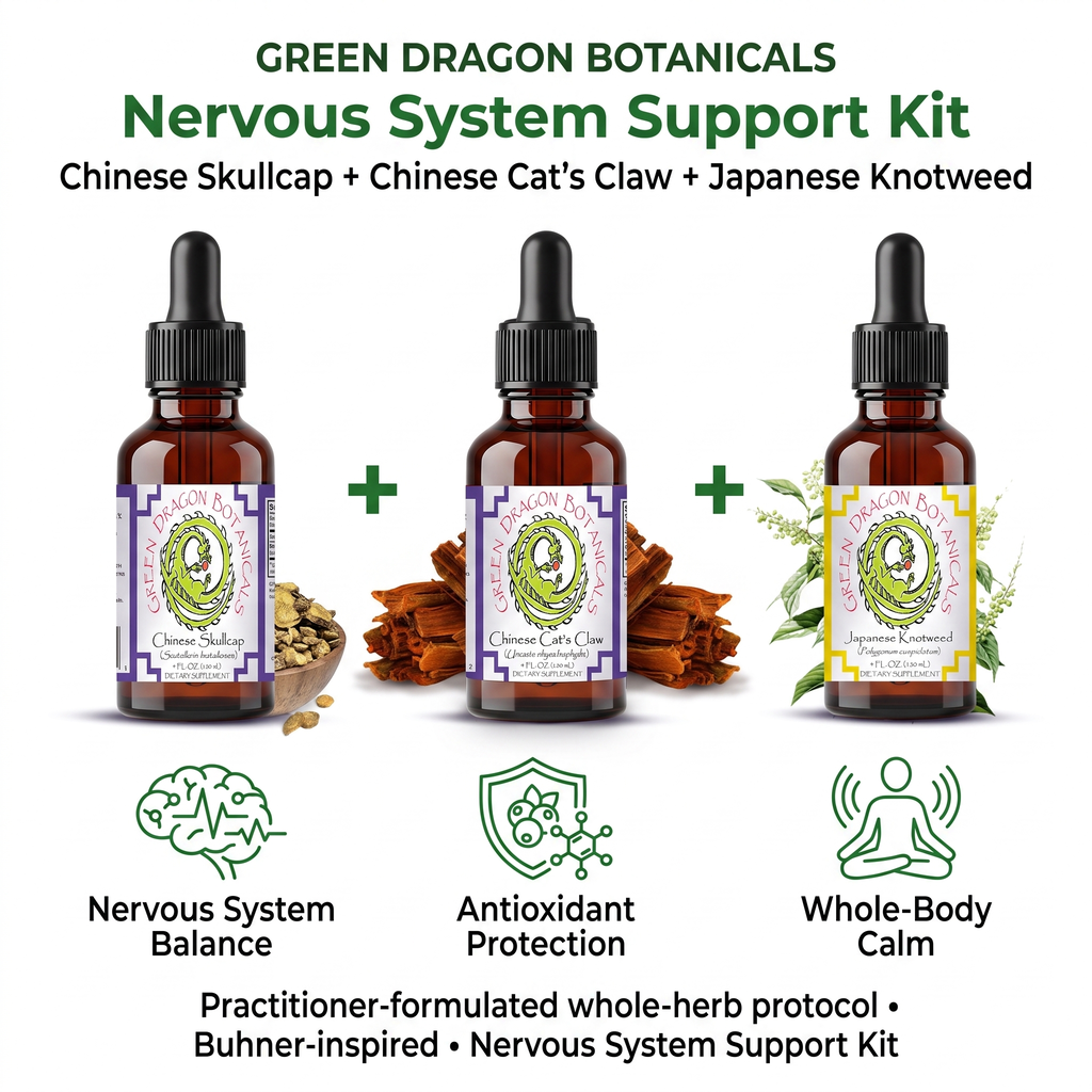 Nervous System Support Kit (Chinese Skullcap + Chinese Cat's Claw + Japanese Knotweed)