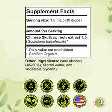 Load image into Gallery viewer, Chinese Skullcap Root - Scutellaria Baicalensis Root 1:5 Herbal Drops