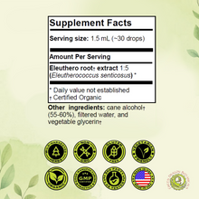 Load image into Gallery viewer, Eleuthero Root Extract Tincture | Siberian Ginseng Adaptogen Drops