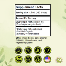 Load image into Gallery viewer, Cryptolepis Root Extract Tincture | Cryptolepis Sanguinolenta