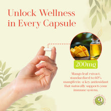 Load image into Gallery viewer, MangoForte Mango Leaf Extract 200mg | 60% Mangiferin Supplement